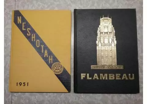Neshotah and Flambeau yearbooks